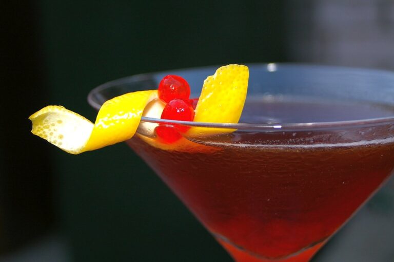 Manhattan cocktail drink